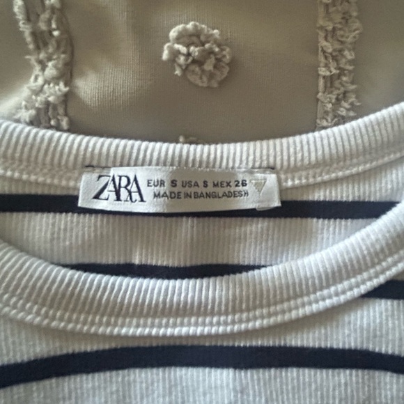 Zara Black and White Striped Top - Picture 3 of 3